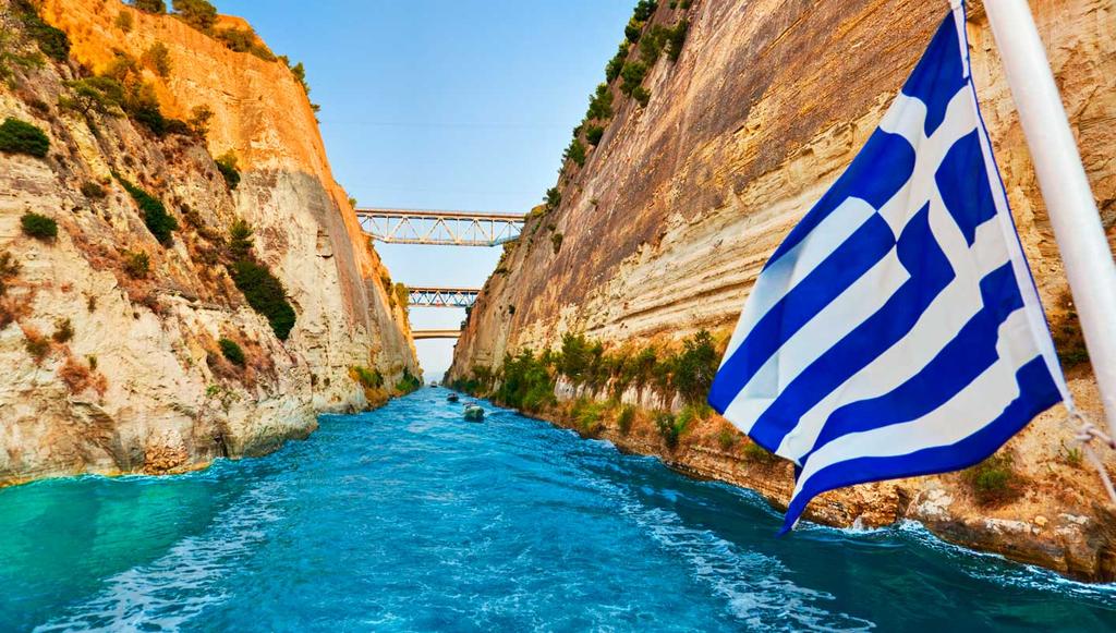 Corinth: The canal that split the country in two.