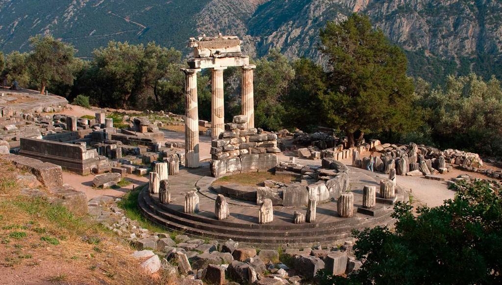 Delphi: The navel of the world.