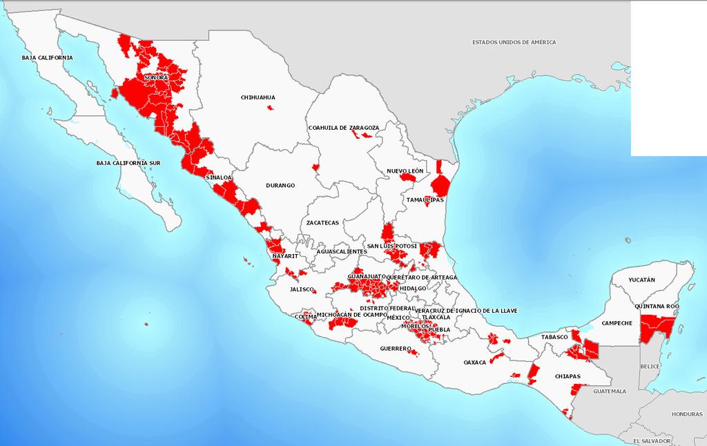 Informe No 6. Junio Recurso autorizado: $80 957,734.00 En México, la superficie destinada para la producción de sorgo es de 1 996,537 hectáreas, de las cuales 1.