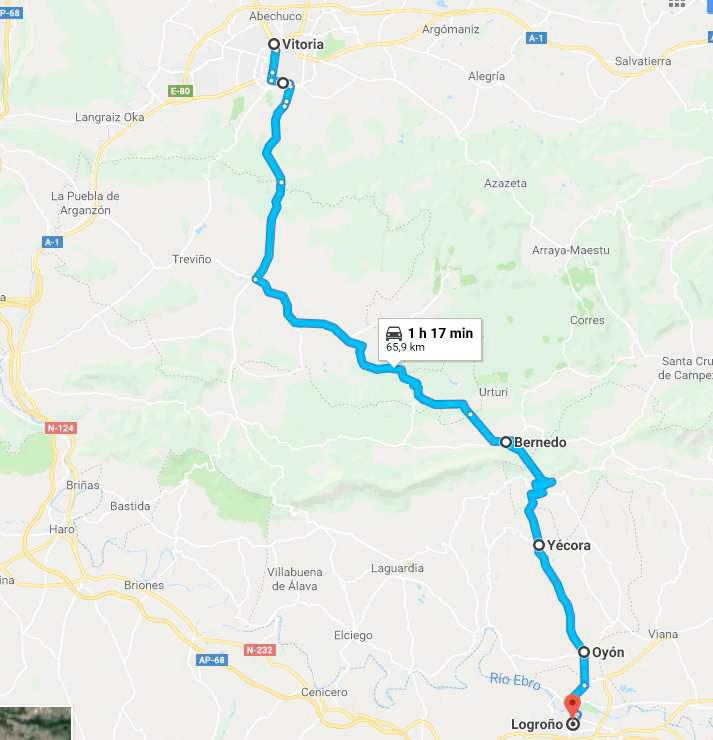 Nuevo itinerario propuesto por Puerto de Bernedo Entre Vitoria y Bernedo presenta coincidencia de tráfico con la Línea 7 Vitoria-Ventas- Bernedo-Lagran de esta
