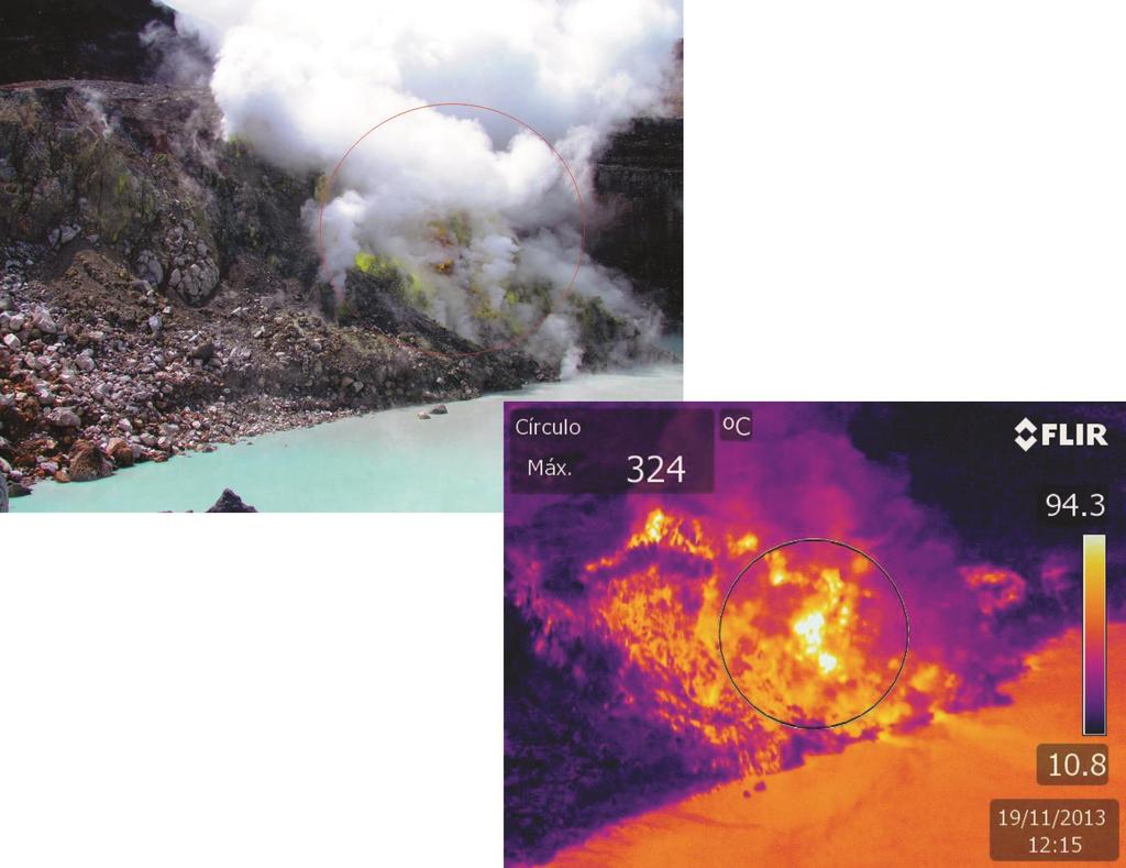 III. Volcán Poás Las condiciones en el volcán Poás se han mantenido relativamente estables, es decir, no se presentan cambios significativos en la Laguna Ácida ni en el Domo.