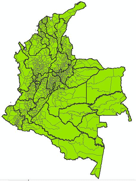 CIFRAS REDONDAS DE COLOMBIA Colombia Político 32 Departamentos. 1.
