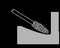 Fresas de metal duro Fresas de metal duro HF 100 C Propiedades Fresa cilíndrica con frontal esférico Denominación según DIN 8032: WRC Uso universal para superficies, contornos y radios Diámetro