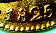 Según el catálogo especial de la onza de Calicó, existen dos versiones, una que catalogan de falsificacione en oro bajo, como pocos ejemplares, y una en versión restrucks que es como la de la subasta