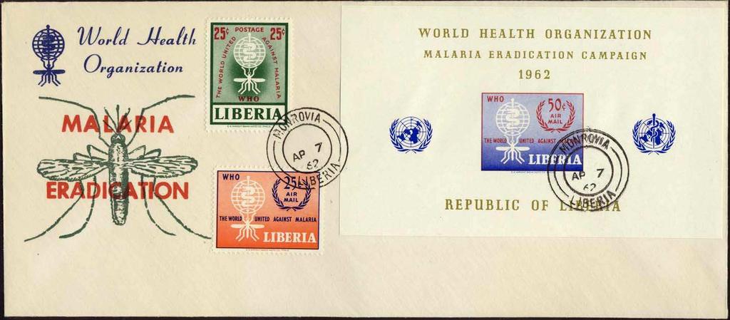 1962 Abril 7 : Idem, El Mundo unido contra la Malaria, primer día de