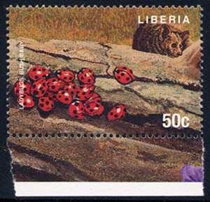 1997 Julio 1 : Flora & Fauna (1 valor ex BF de 9 valores) (Scott : 1270 h). Coleoptera : Coccinellidae : Coccinella septempunctata.