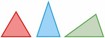 - Escribe el nombre de estos triángulos según sus lados y según sus ángulos 131.