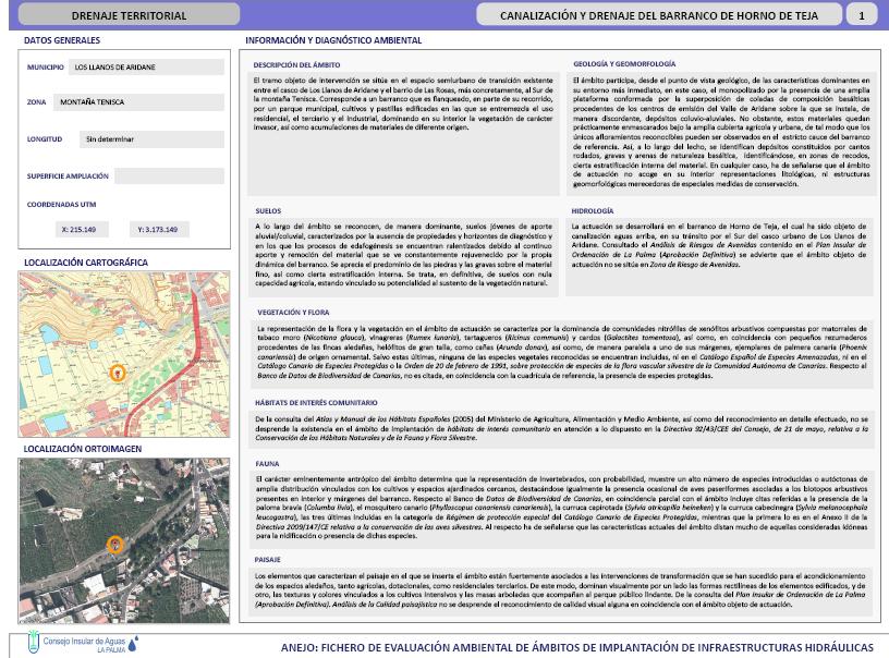 Canal General LP-II Evaluación ambiental singularizada Balsa de San Isidro (reserva de suelo) Evaluación ambiental singularizada Saneamiento Sistema de saneamiento de Puerto Naos y El Remo Evaluación