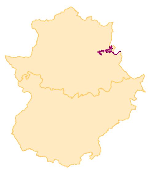 3. ÁMBITO TERRITORIAL La ZEPA del Embalse de Valdecañas se localiza en el este de la provincia de Cáceres en su límite con la provincia de Toledo.