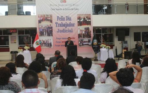 Al respecto, el Presidente de la Corte Superior del Callao, Walter Benigno Rios Montalvo, expresó su reconocimiento al trabajador judicial, señalando que esta fecha permite enaltecer y estimular su