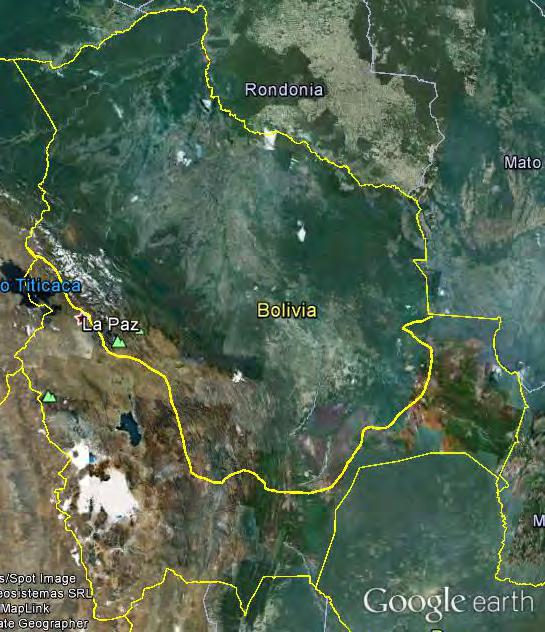 Amazonía Boliviana 70% del territorio nacional 1.