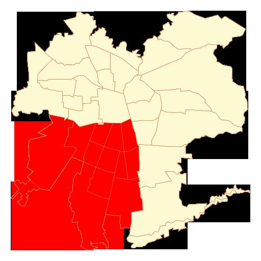 Zona de Servicio Concesión Zona de Servicio Máxima agrupación de Comunas Segmento de frecuencias reservado: a) En la Región Metropolitana entre el 105.9 y el 107.9 MHz.