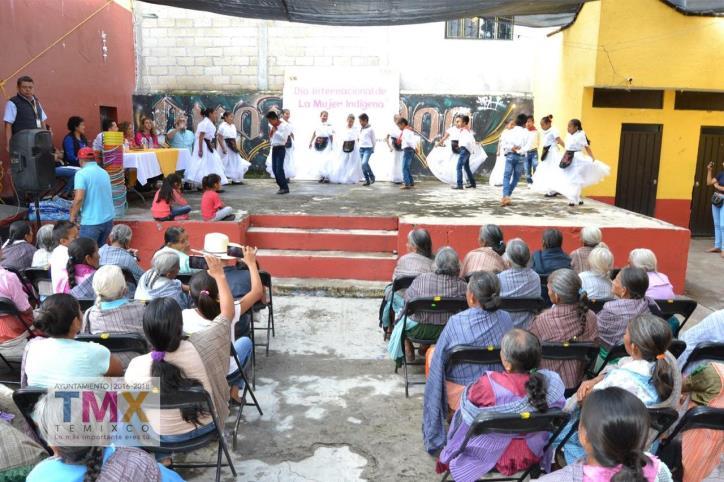 poblado de Cuentepec la conmemoración del Día Internacional de la Mujer Indígena para hacer un homenaje a quienes dieron su