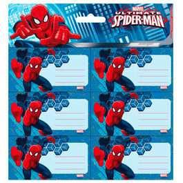 2 AÑADIR 842253586389Etiquetas pegatinas Spiderman Marvel UltimatePACK: