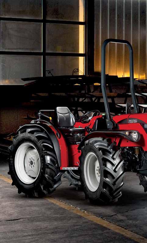 La Serie Ergit 100 representa una nueva idea de tractores fruto de una filosofía constructiva basada en la simplificación de la