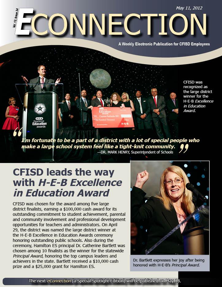 Un vistazo a CFISD (Asuntos a destacar) Premio de H-E-B