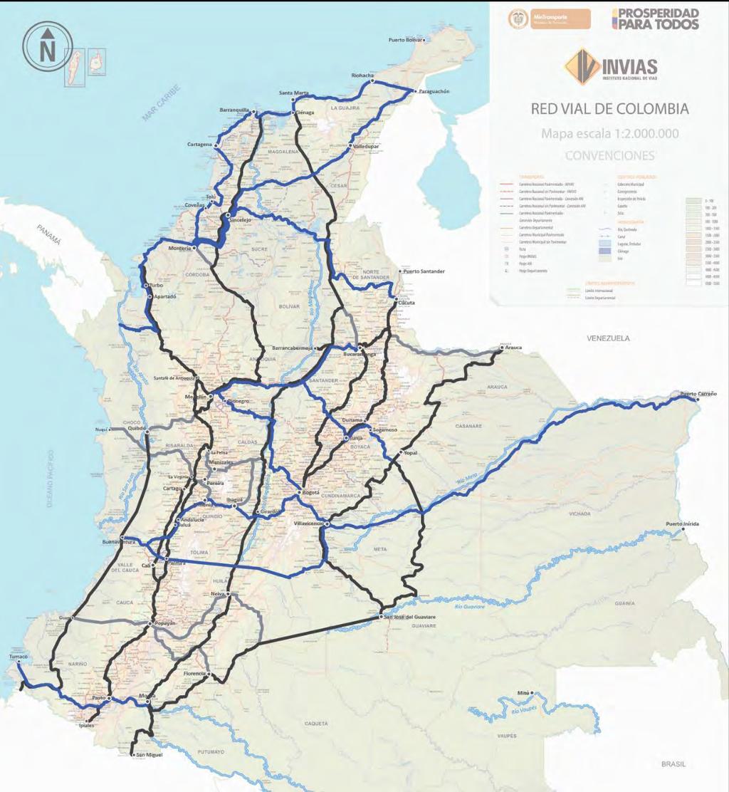 Infraestructura de transporte: 2035 Ejercicio preliminar: Fedesarrollo & SDG Red vial de