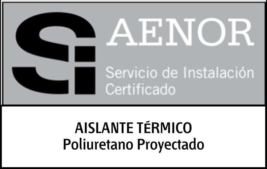 Anexo E Marca AENOR de servicio de instalación de espuma rígida de