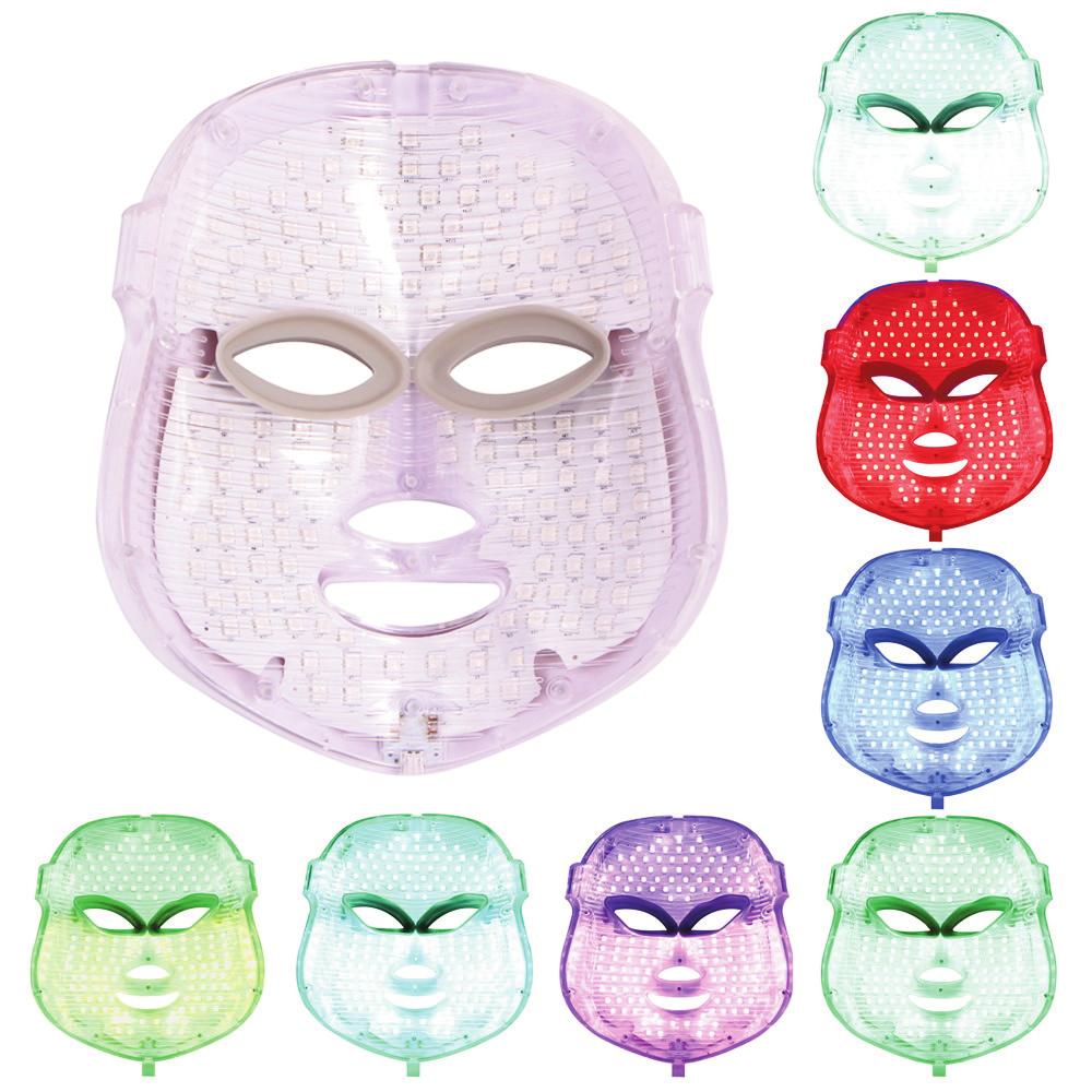 ). 19.00.0190 - Mascara LED 7 Colores Nuevo modelo: 7 colores Máscara LED con 150 puntos de luz y 7 colores. Mando de programas. Conector a la red y conector del mando a la máscara.