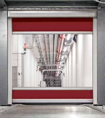 Puertas de apertura rápida flexibles Puertas interiores para exigencias individuales Tipo de puerta V 5030 MSL Los requisitos que deben cumplirse respecto a la seguridad laboral en los procesos de