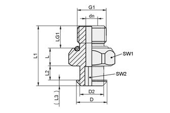 para embalaje Datos de diseño de conexión Ventosa de fuelle SPB2 Saber Schmalz - La SC 030/040 G1/8-AG SC 040 G1/8-IG
