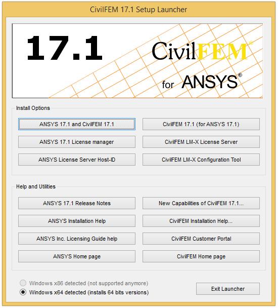 4.- Instalación del Servidor de Licencias LM-X de CivilFEM Al introducir el DVD aparecerá una ventana donde deberemos pulsar sobre la opción CivilFEM LM-X License Server.