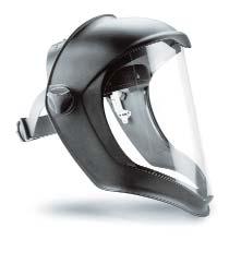 BIONIC Pantalla facial con arnés de cabeza de máxima regulabilidad mediante sistema de rueda.