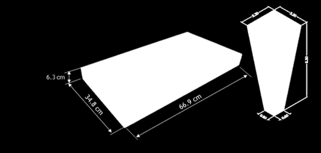 90) 63 Longitud de celda mm 23 (0.90) Dimensiones del drenaje mm Longitud de la bandeja mm 8 x 8 (0.31x0.31) 669 (26.