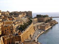 La Valeta es la pequeña capital de la nación isleña de Malta, situada en el Mediterráneo.