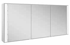 la pared: 700 x 650 x 162 mm montaje empotrado en la pared: 700 x 650 x 149 mm 11698 Espejo con apliques iluminación vertical, embellecedor frontal con espejo, salida de luz como luz de espejo y luz