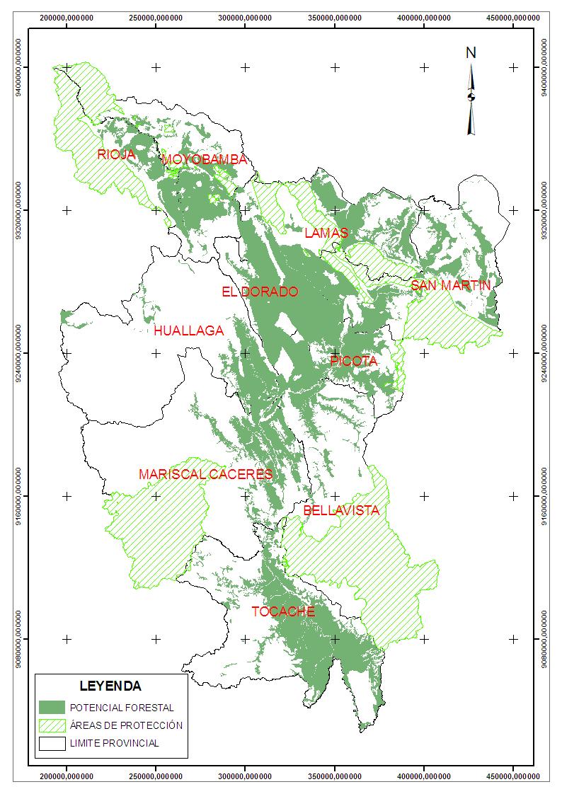 9400000 9350000 9300000 9250000 9200000 9150000 9100000 9050000 Rehabilitación de suelos degradados en San Martín Proyecto de Reforestación sin aprovechamiento directo Aptitud forestal : 739