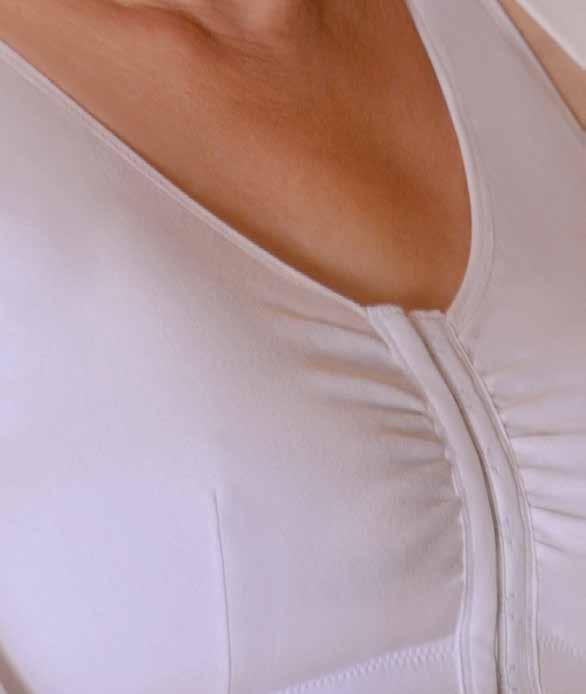 110 Leisure Extremadamente cómodo, suave y confortable. Hecho de algodón al 95%, para que tras una mastectomía o mamoplastia, no se haga presión sobre las cicatrices o zonas sensibles de la piel.