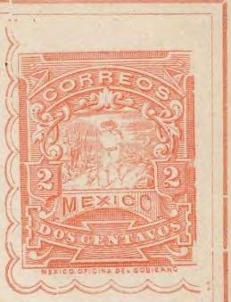 conocida como mulitas. No obstante, debido a que los nuevos sellos no estaban aún preparados, las tarjetas de esta emisión conservaron el sello numeral de tres centavos.