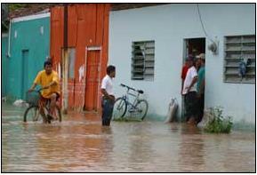 En el año 2007 fue la inundación más histórica y Jahuacapa fue el más golpeado, donde el agua del afluente corría por todo el poblado.