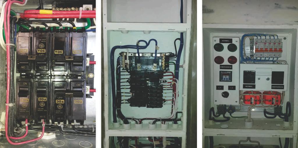 Generador eléctrico auxiliar: La instalación se acondicionó con un generador eléctrico a gasoil de 6 KVA, 120/240V, 4 HILOS, 60 Hz. Está ubicada en la parte posterior de la edi cación.