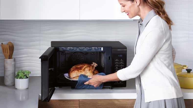 Supervisa los platos fácilmente Olvídate de abrir la puerta del horno-microondas para comprobar