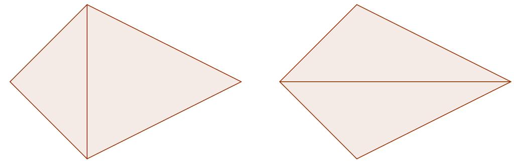 vértices de un cuadrilátero, tal como ilustra la figura. Muestra que el área de ABCD es a lo sumo 25cm 2. 3.
