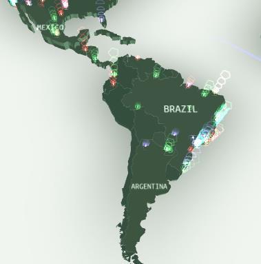 ESTADISTICAS LATAM Detecciones Online Country % of infected users Chile 15.6% Mexico 11.4% Dominican Republic 11.3% Panama 10.6% Venezuela, Bolivarian Republic Of 10.2% Peru 10.1% Guatemala 10.