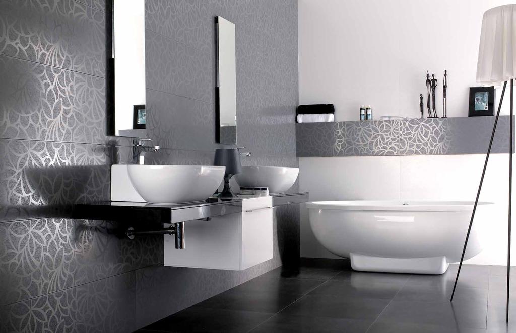 WALL TILES Pared Wall Deco Filo Gris 33.