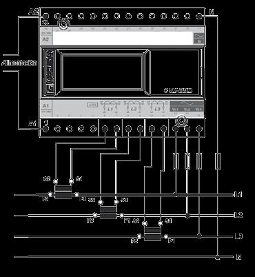 CVM BDM Analizador de redes eléctricas trifásicas (equilibradas y desequilibradas) para carril DIN, con memoria interna 1 MB