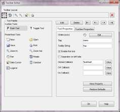 Para colocar la barra de herramientas desde el archivo *fig creado, que contiene todos los componentes, se selecciona el menú Tools y de las opciones que se despliegan se elige toolbar editor Aparece