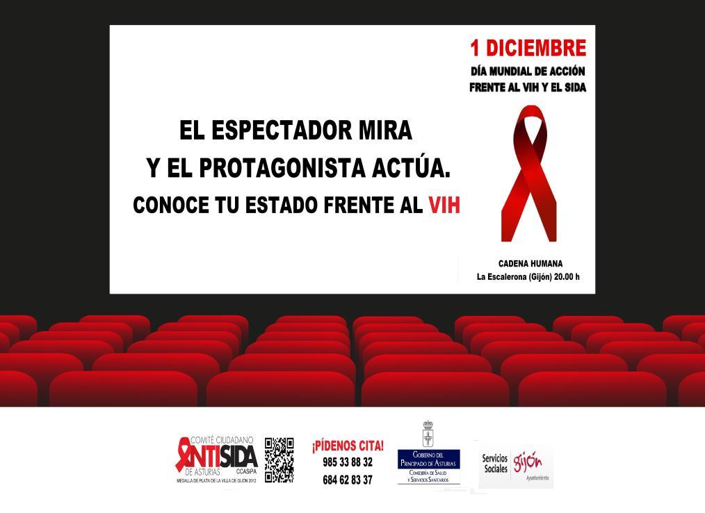 COMITÉ CIUDADANO ANTISIDA Viernes 23 de noviembre: Rueda de Prensa, presentación Campaña 2018 y Actividades 1 de diciembre en el Centro Municipal Integrado de la Arena Gijón a las 11:00 horas.