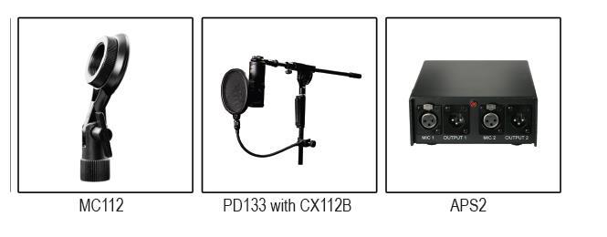 CX112B-MP Par estéreo emparejado. Permite una amplia variedad de técnicas stereo de microfonía. CARACTERÍSTICAS: Diafragma dorado de farfulló Cápsula de 35mm (1.37 ) Diafragma doradoo vaporoso 27.