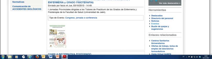 Universidad de Jaén, 25-26 Octubre 2013.