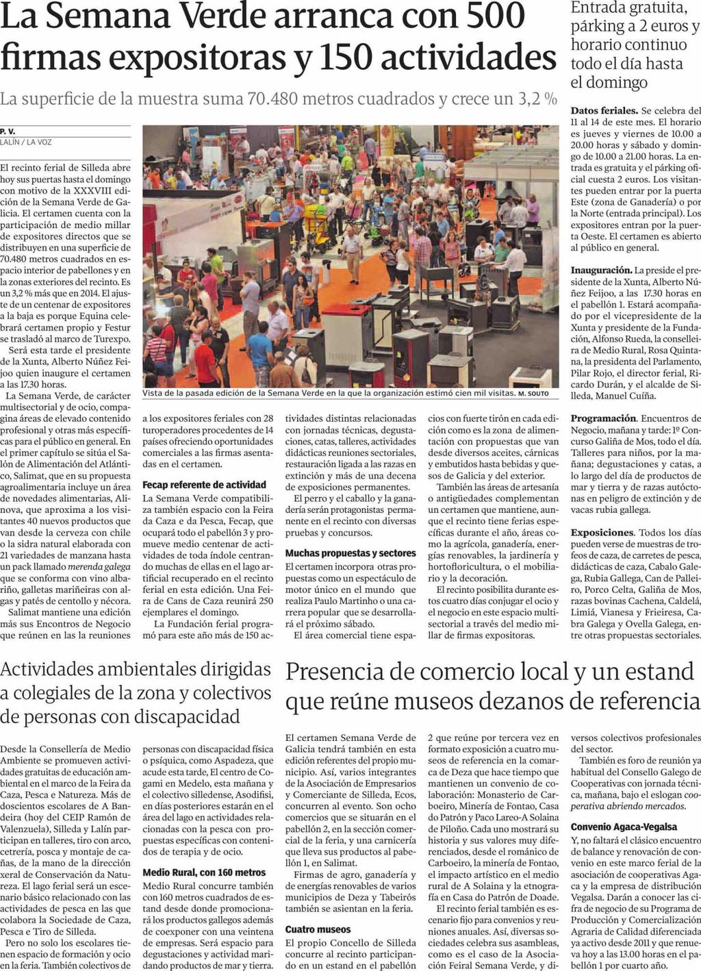 La Voz de Galícia (Deza y Tabeiros) Pontevedra Prensa: Tirada:
