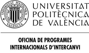 UNIVERSITAT POLITÈCNICA DE VALÈNCIA CONVOCATORIA PROGRAMA ERASMUS+ ESTUDIOS.