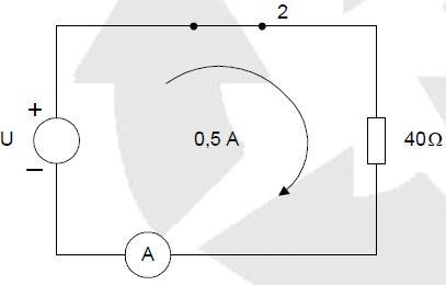 EJERCICIOS 3. Cuando el conmutador está en posición 1, el amperímetro indica 200 ma y cuando está en posición 2, señala 0,5 A.