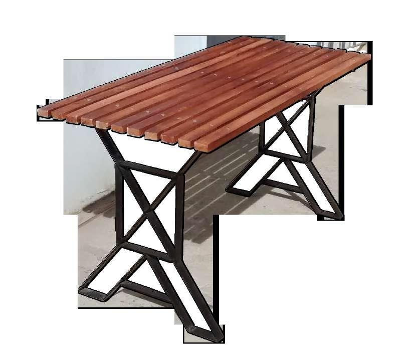 Mesa de madera Banco