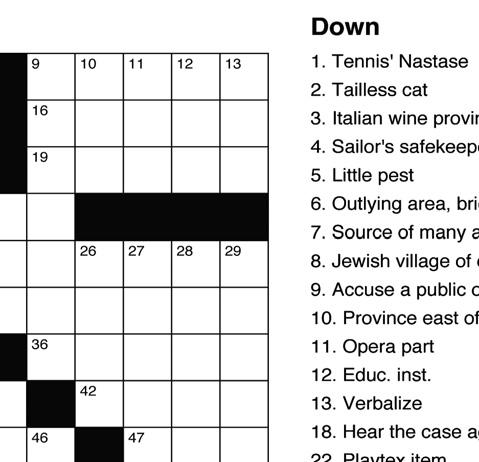 must contain the numbers from 1 through 9 Crossword Wordsearch X W I C W O L L A R E H T I E D E N I E V O S I R E R L T T Z N T T E N V D