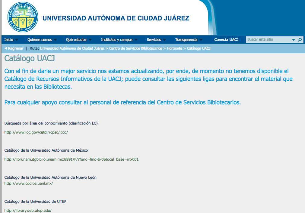 aspx Información general del Catálogo de Recursos Informativos http://www.uacj.